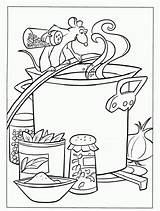 Coloring Pages Soup Stone Ratatouille Pot Cooking Popular Coloringhome Food Library Clipart Crayola sketch template