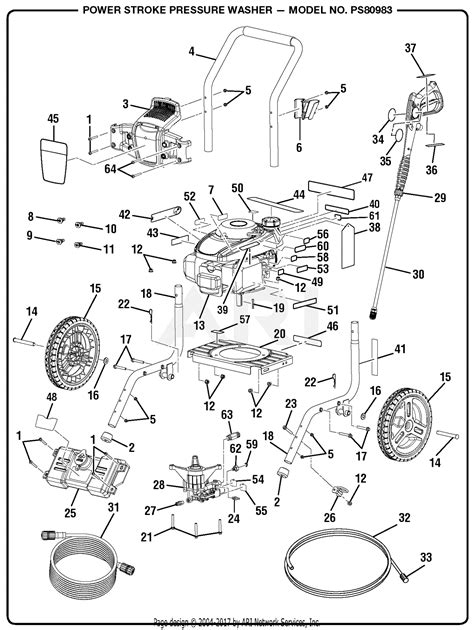 homelite ps pressure washer parts diagram  general assembly