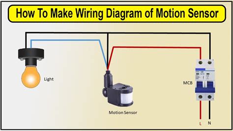 wiring diagram  motion sensor motion detector youtube