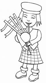 Bagpipe Bagpipes sketch template