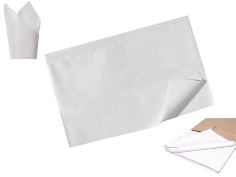 pce xcm white tissue wrapping paper  sheets quality plain colour