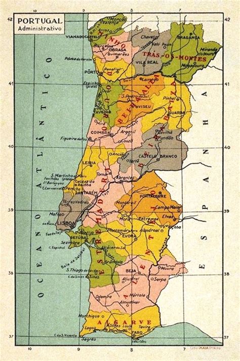Invitaminerva45 Mapa De Portugal Continental