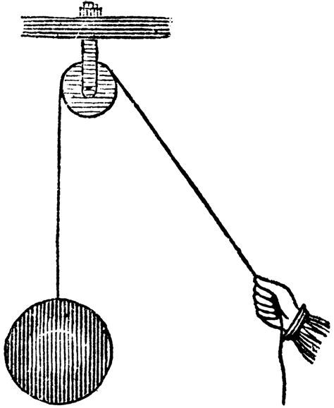 simple pulley clipart
