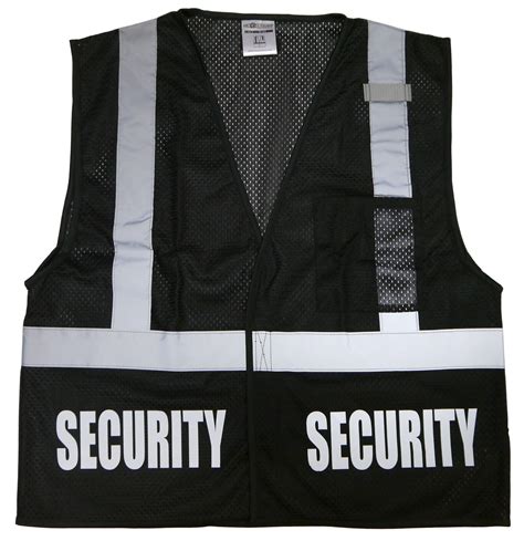 security safety vest black reflective design high etsy canada