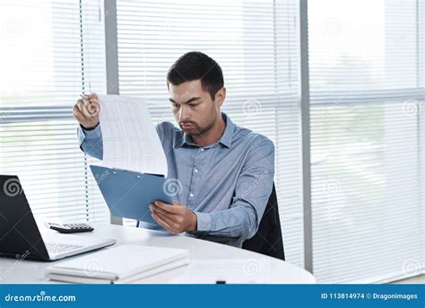 financial manager stock photo image  accounting report