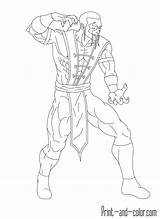 Mortal Kombat Shang Tsung sketch template
