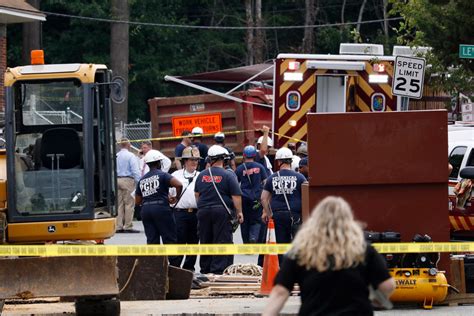 utility contractor trapped  trench dies wtop