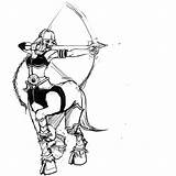 Centaur Archer Female Drawing Drawings Hawkeye Deviantart Girl Clipartmag Getdrawings Paintingvalley Bow sketch template