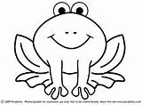 Frog Coloring Pages Clipart Outline Cute Clip Color Template Realistic Kids Frogs Cliparts Printable Library Panda Sitting Jumping Clipground Webstockreview sketch template