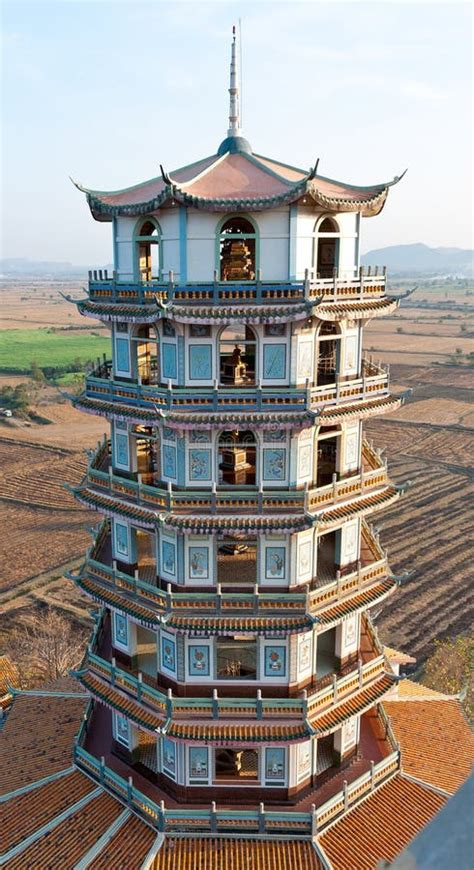 chinese pagoda stock photo image  monk faithful aged