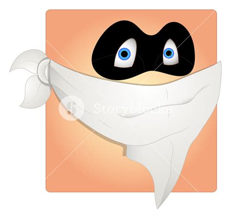 scared thief mask smiley vector royalty free stock image storyblocks