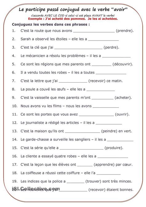 images  french grammar passe compose  pinterest