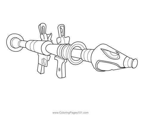 rocket launcher fortnite coloring page  kids  fortnite printable coloring pages