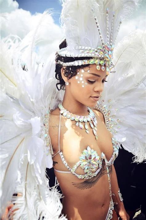 Rihanna Crop Over Festival Outfit Barbados 2013 Rihanna Carnival