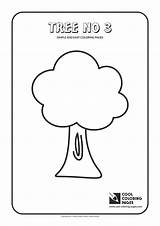 Coloring Pages Simple Easy Tree Cool Toddlers sketch template