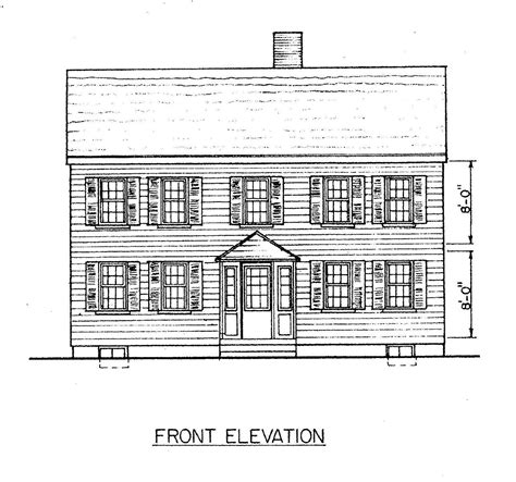 saltbox home plan front view saltbox house plans saltbox houses house plans