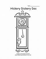 Coloring Pages Hickory Kids Dock Dickory Printable sketch template