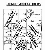 Ladders Snakes sketch template