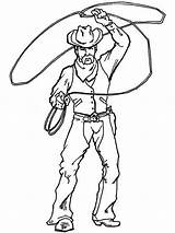 Cowboy Coloring Pages Lasso Spinning Cowboys Boys Drawing Color Printable Kids Wide Western Print Boy Sheets Colouring Drawings Easy Cartoon sketch template