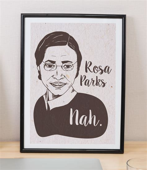 rosa parks poster wall art printables instant  etsy