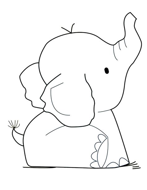funny elephant coloring pages