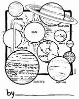 Solar System Coloring Pages Print Kids Printable sketch template
