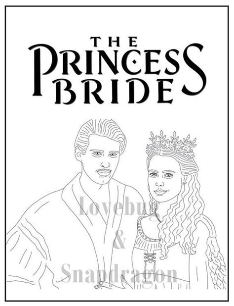princess bride pages coloring pages