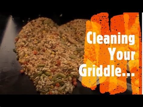 cleaning  blackstone griddle youtube