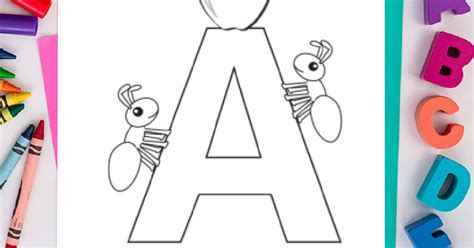 letter  coloring page  alphabet coloring pages kids activities blog
