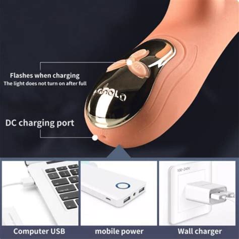 Handheld Thrusting Dildo Vibrator For Women Clit Licking Toy Adult Sex