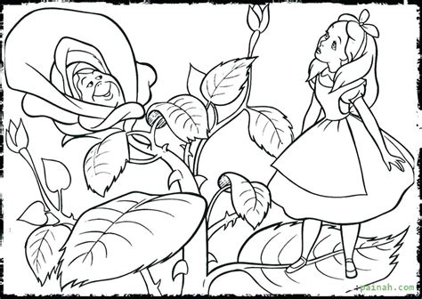 alice  wonderland disney coloring pages  getcoloringscom