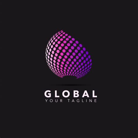 premium vector global logo design global logo logo design set
