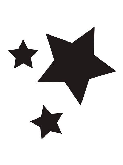 printable star stencils  templates