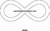 Infinity Symbol Coloring Math Printable Pages Template Symbols Shape Parenting Leehansen Size Numbers Outline Sheet Shapes sketch template