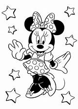 Minnie Mouse Coloring Pages Printable Disney Drawing Mini Mickey Outline Constellation Color Coloring4free Kids Print Simple Sheet Getdrawings Stars Birthday sketch template