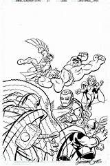 Coloring Pages Marvel Squad Superhero Hero Super Comic Chibi Az Comments Popular Sheets Captain Coloringhome America Template sketch template