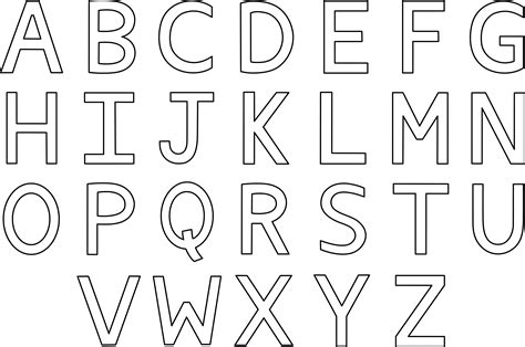 alphabet coloring pages upper