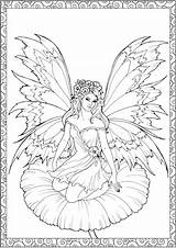Coloring Fairies Pages Fairy Enchanted sketch template