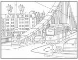 Urban Coloring Adult Designlooter Budapest Hungary Travel 41kb 440px sketch template