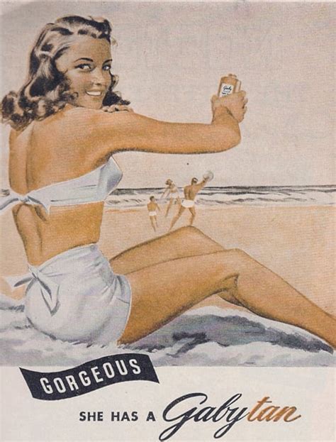 It S All About The Tan Vintage Bikini Ads Popsugar Love And Sex Photo 14