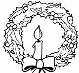 Para Natal Colorir Christmas Guirlanda Coloring Desenho Wreath Candle Gif sketch template