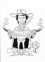 Clint Eastwood Caricature Cartoon Toonpool Cartoons sketch template