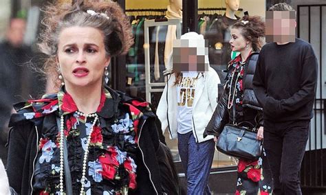 helena bonham carter 52 takes her son billy 15 and daughter nell 11 on a trip to the