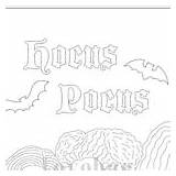 Hocus Pocus sketch template