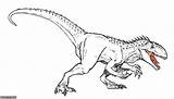 Jurassic Coloring Indominus Pages Rex Printable Getcolorings Dinosaur Print Indom sketch template