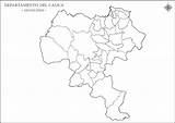 Cauca Departamento Municipios Croquis Mapas Contorno Silueta Geográficos Jelitaf sketch template