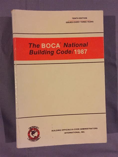 boca national building code 1987 10e occupancy egress masonry