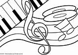 Coloring Pages Notes Musical Color Popular sketch template