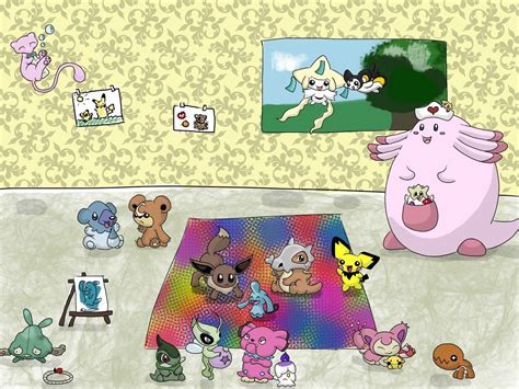 my pokemon daycare picture [oc] pokemon