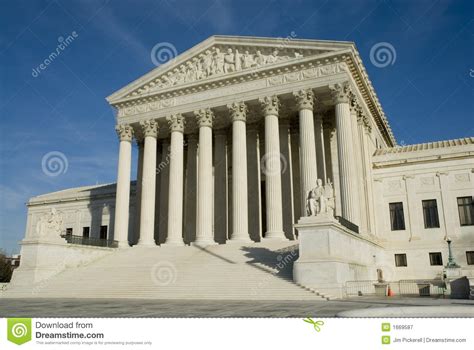 Us Supreme Court In Washington Dc Royalty Free Stock